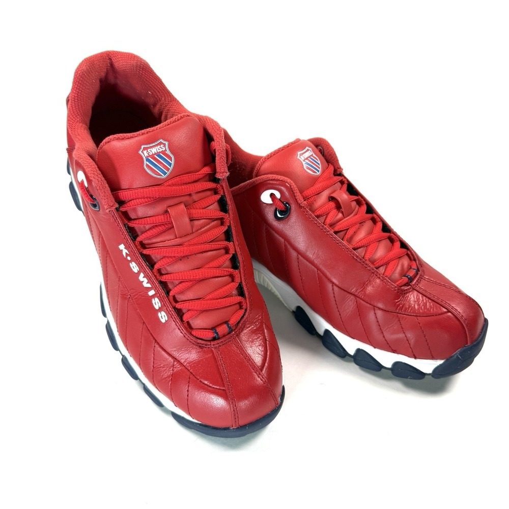 K Swiss ST329 CMF Womens 9.5 Red Leather Chunky Y2K Sneakers Athletic Shoes